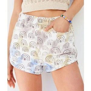 Anthropologie Pilcro 31 New Hannah Leathers Rainbow Ultra High-Rise Denim Shorts